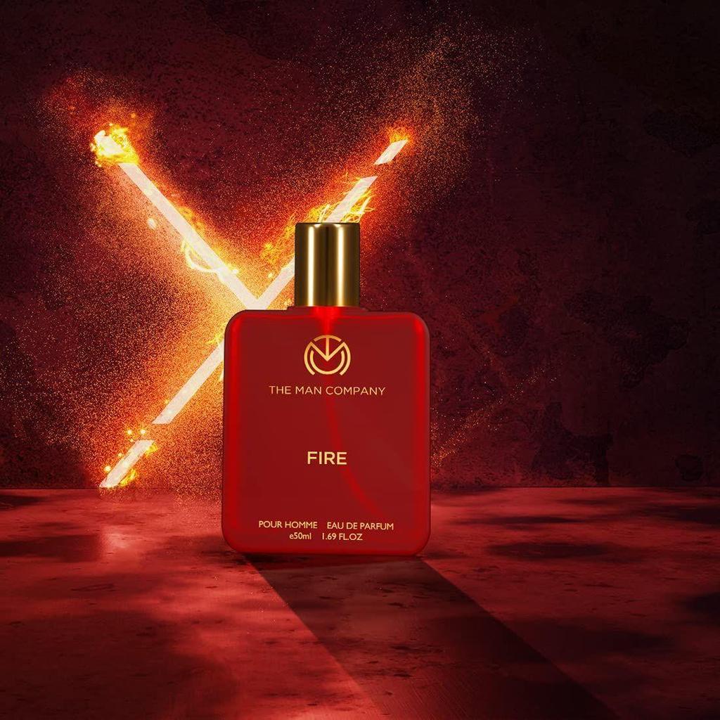 The Man Company Fire EDP - 50ml | Perfume For Man | Premium Long Lasting Fragrance | Fresh, Floral & Woody | Gift For Man