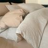 Elegant 3D Jacquard Cotton 4-Piece Bedding Set for Dorms