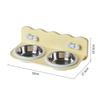 High-Leg Stainless Steel Cat Bowl - Anti-Tip, Neck Protection, Macaron Colors for Cats & Kittens