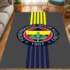 Eredità Fenerbahçe: Tappetini per pavimenti con stampa a motivi del 1907 Zerbino Cuscino per sedia da ufficio per stanza