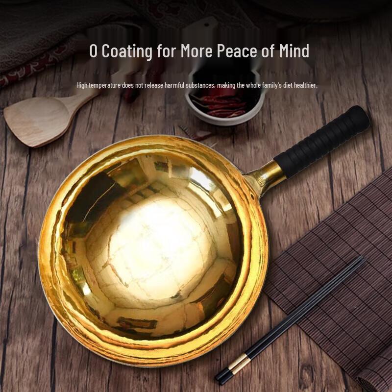 JWD Artisanal Pure Brass Wok