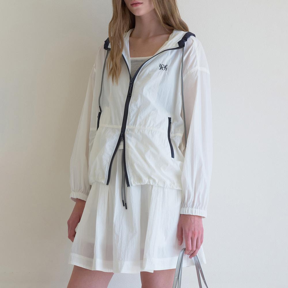 Elssibeui Banding Mini Skirt_Ivory
