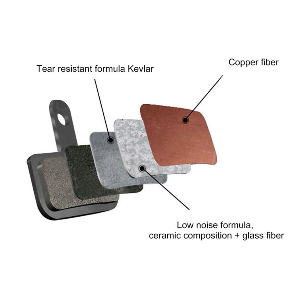 1/2 páru černé brzdové destičky na kolo pro Shimano B01S M375 M395 M416 M445 M446 M485 M486 M515 M525