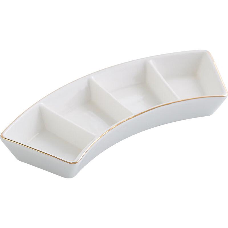 Elegant Ceramic Multi-Compartment Dipping Dish
