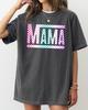 Checkered Mama, Colorful, Retro, Vintage, Mother Shirt, Comfort Colors Tee