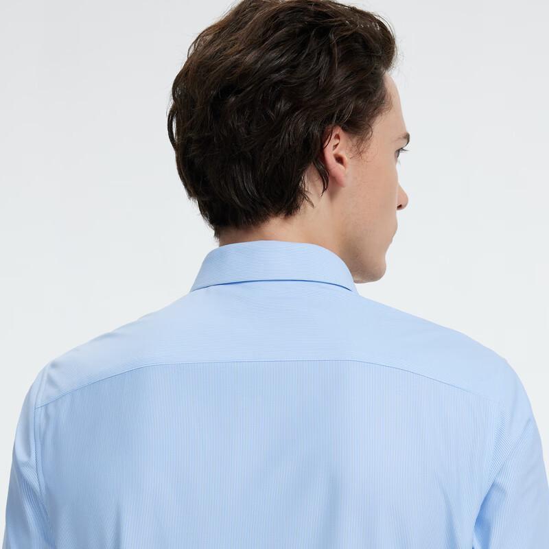 JOEONE Men's Slim Fit Short Sleeve Business Casual Shirt