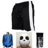Stilvolles Spiel Undertale Sans Cosplay Kostüm Hoodie Set mit Handschuhen und Strümpfen