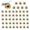 Transparent Cookie Bags with Drawstrings 48 Pcs Halloween Candy Bags, Kids Trick or Treat Goodie Cute Rabbit Small Containers for Party Ear