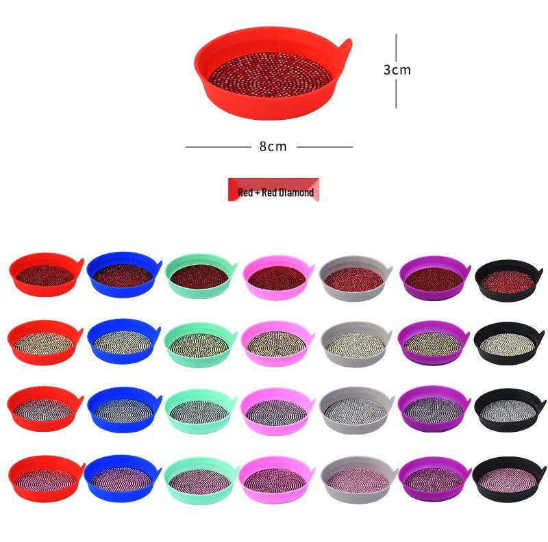 Exclusive Diamond Car Coaster: Non-slip, Heat-Resistant Silicone Cup Holder Pad