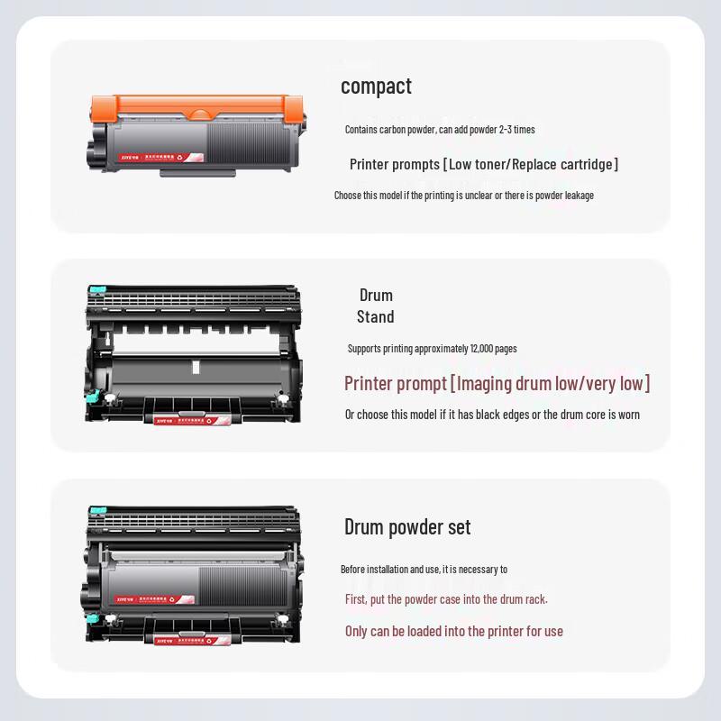 Xiye Compatible TN-2325 Black Toner Cartridge for Brother Printers