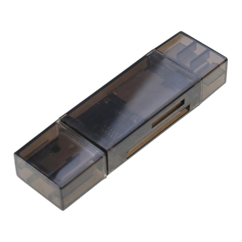 Portable USB 3.0 Card Reader Supports SDTF Cards with Two Slots and Type C Interfaces for Fast Data Transfer