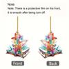Charming Christmas Acrylic Tree Hanging Ornament For Stylish Interior Car