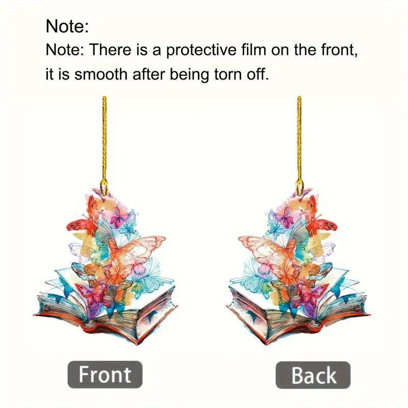 Charming Christmas Acrylic Tree Hanging Ornament For Stylish Interior Car