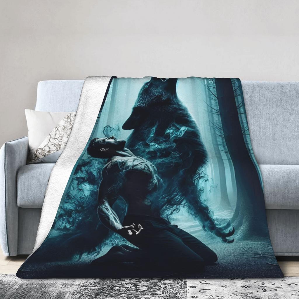 Teen Wolf  Blanket Coral Fleece Plush Movies Super Warm Throw Blanket for Airplane Travel Bedroom Quilt