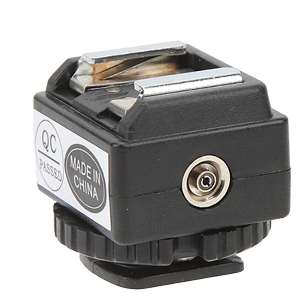 C N2 Flash Hot Shoe Mount Adapter for Nikon Flash To Camera Hot Shoe Converter with PC Sync Port