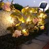 Waterproof Solar Rose Vine String Lights