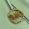 Michael Kors Satchel Shoulder Bag Handbag Cowhide Light Green Women 35S0GYZS3L Used