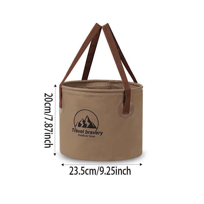 10L Camping Bucket Waterproof Water Storage Bucket Portable Water Bag Foldable Basin With Handle Camping Supplies