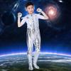Costume Bambini Robot Spazio Stile Futuro Ragazzi Ragazze Abito da Esibizione Alieno Halloween Spettacolo Teatrale Festa Cosplay Vestiti per Travestirsi