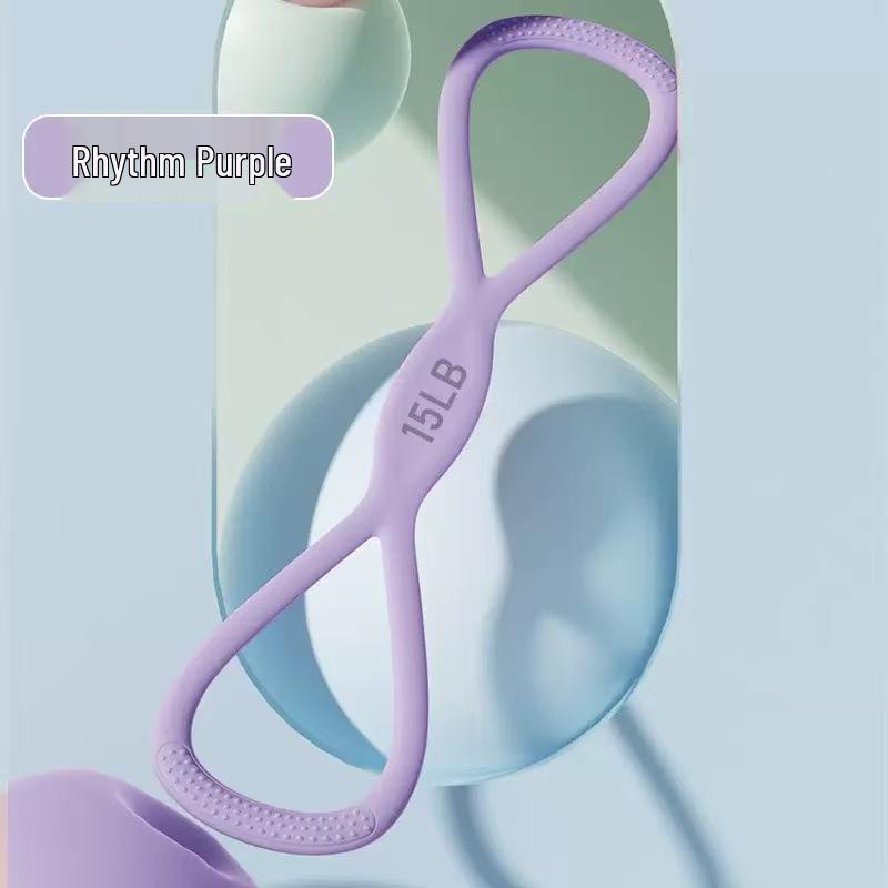 8-Shaped Silicone Resistance Band for Yoga and Fitness: Chest Expansion & Body Shaping