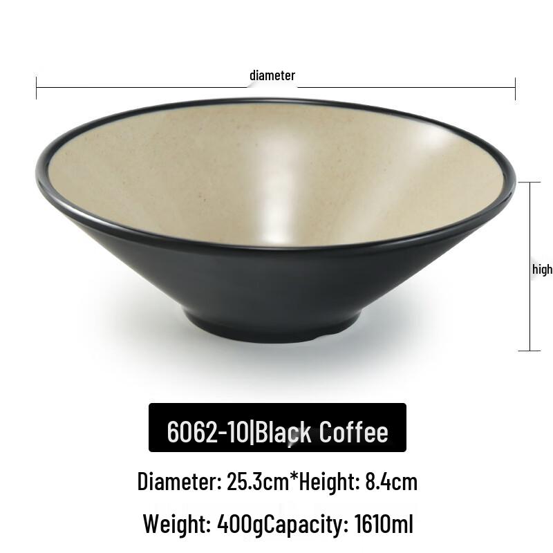 

A5 Melamine Conical Noodle Bowl