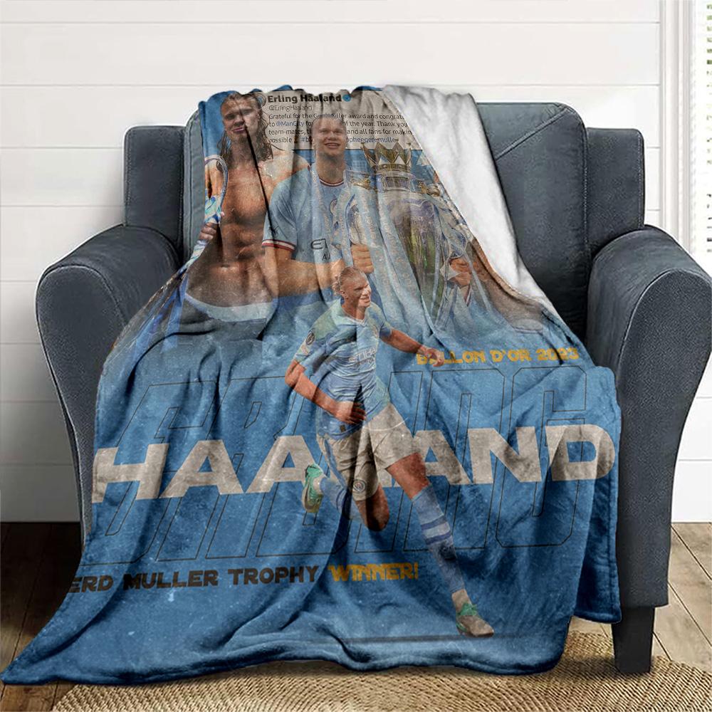 Haaland Blanket Soft Warm Cozy Perfect for Office Seaside Sofa Four Seasons Multipurpose Warmthful Decor Perfect Gift for Relatives and Friends
