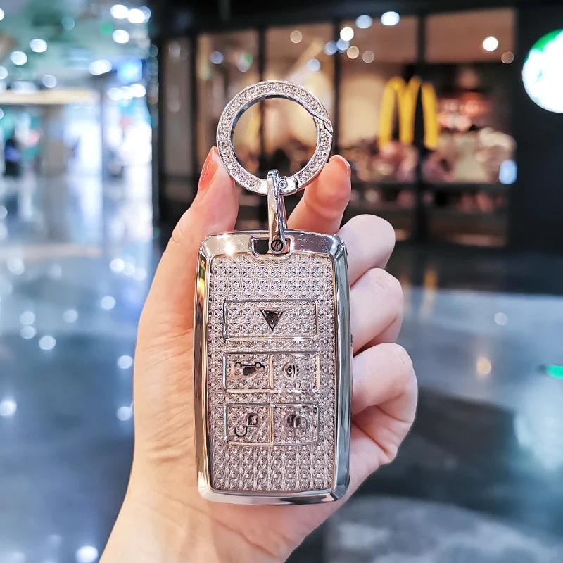 For Land Rover Keycase Discovery Sport Defender Range Rover Evoque Jaguar XFL XEL FPACE XJ Keycover Keyshell Keychain Car Keys