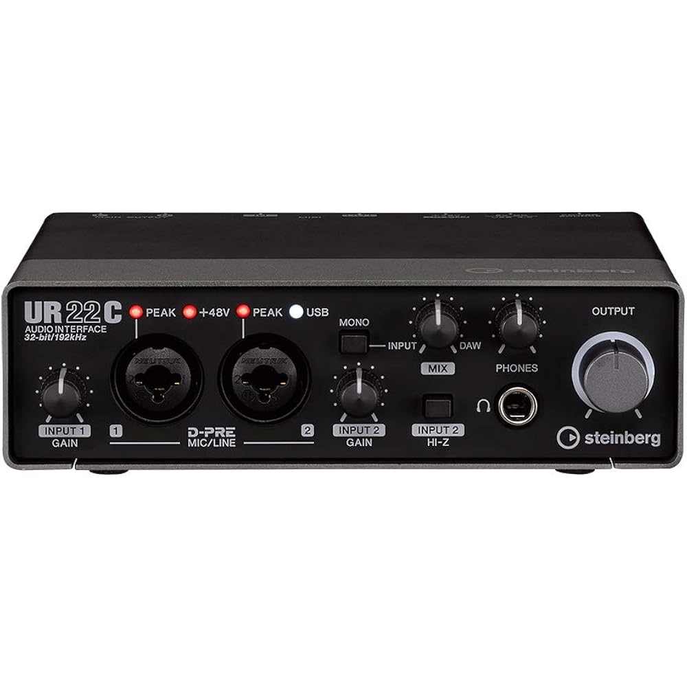 STEINBERG (Steinberg) audio interface USB 3.0 (Type-C) compatible 2 in 2 Outcubase AI UR22C audio...