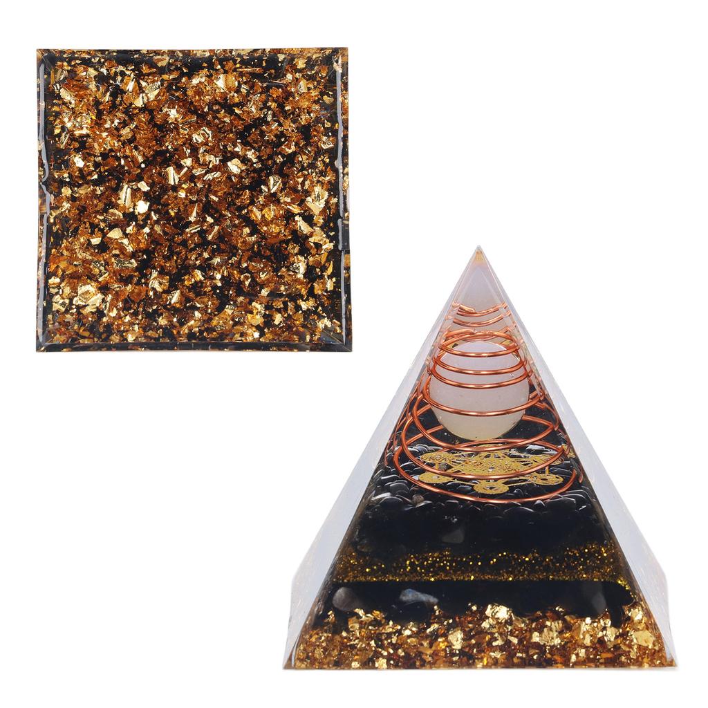 Piramidă Orgonică Decorativă Echilibrare Energie Piatră de Putere Ornament Piramidă pentru Yoga Meditație Dormitor