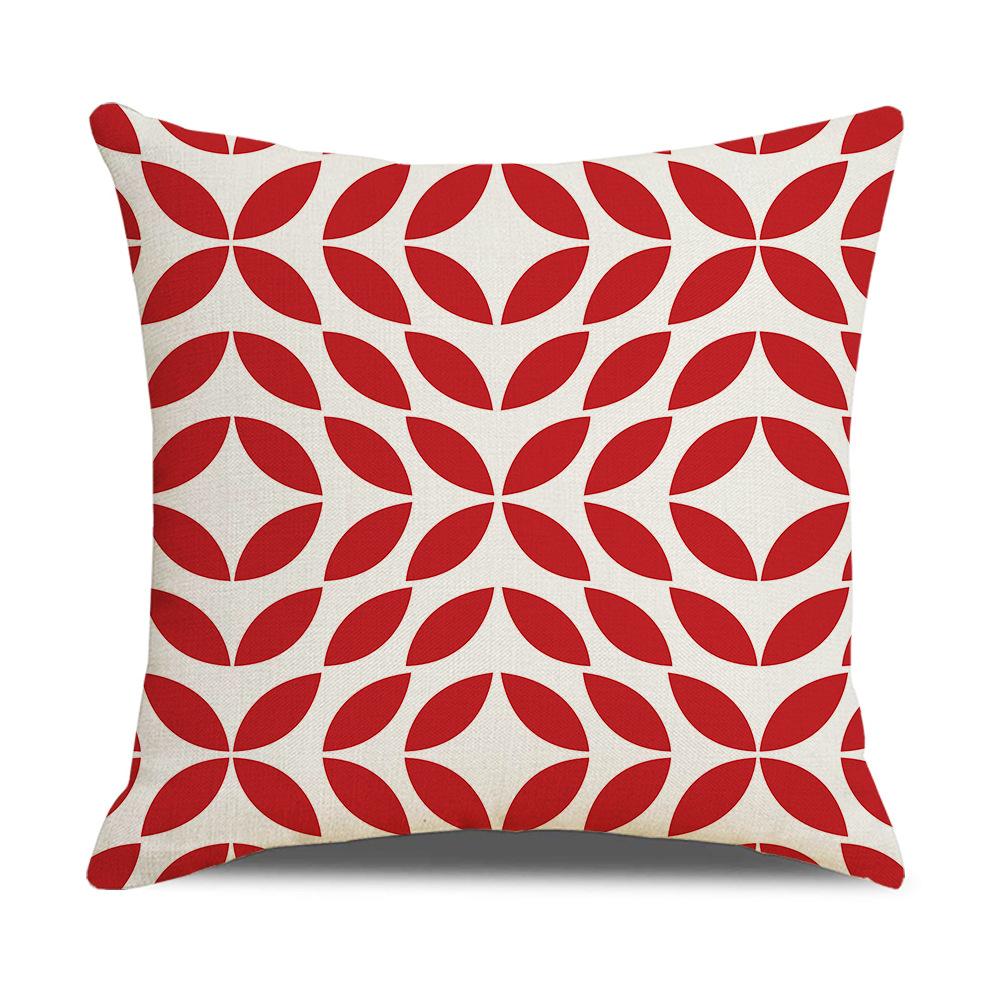 Nuova Copricuscino Decorativo Nordic Moderno Semplice in Lino Copricuscino per Divano con Motivo Geometrico