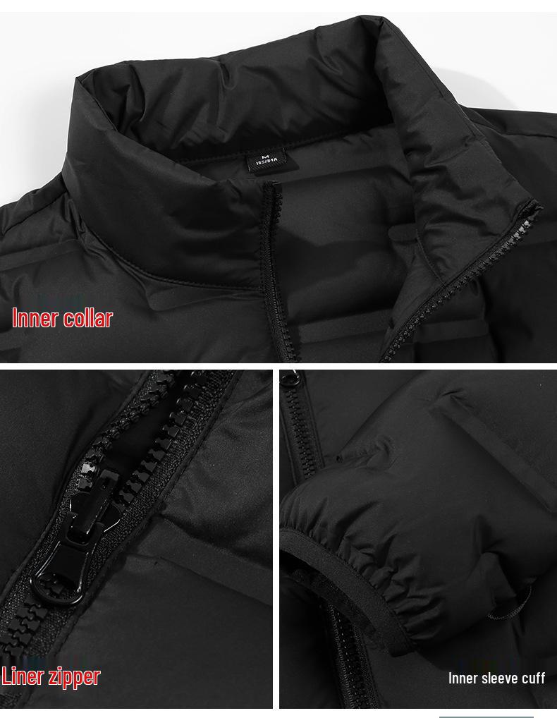 Custom Three-in-One Waterproof Winter Windbreaker with Detachable Liner and Logo
