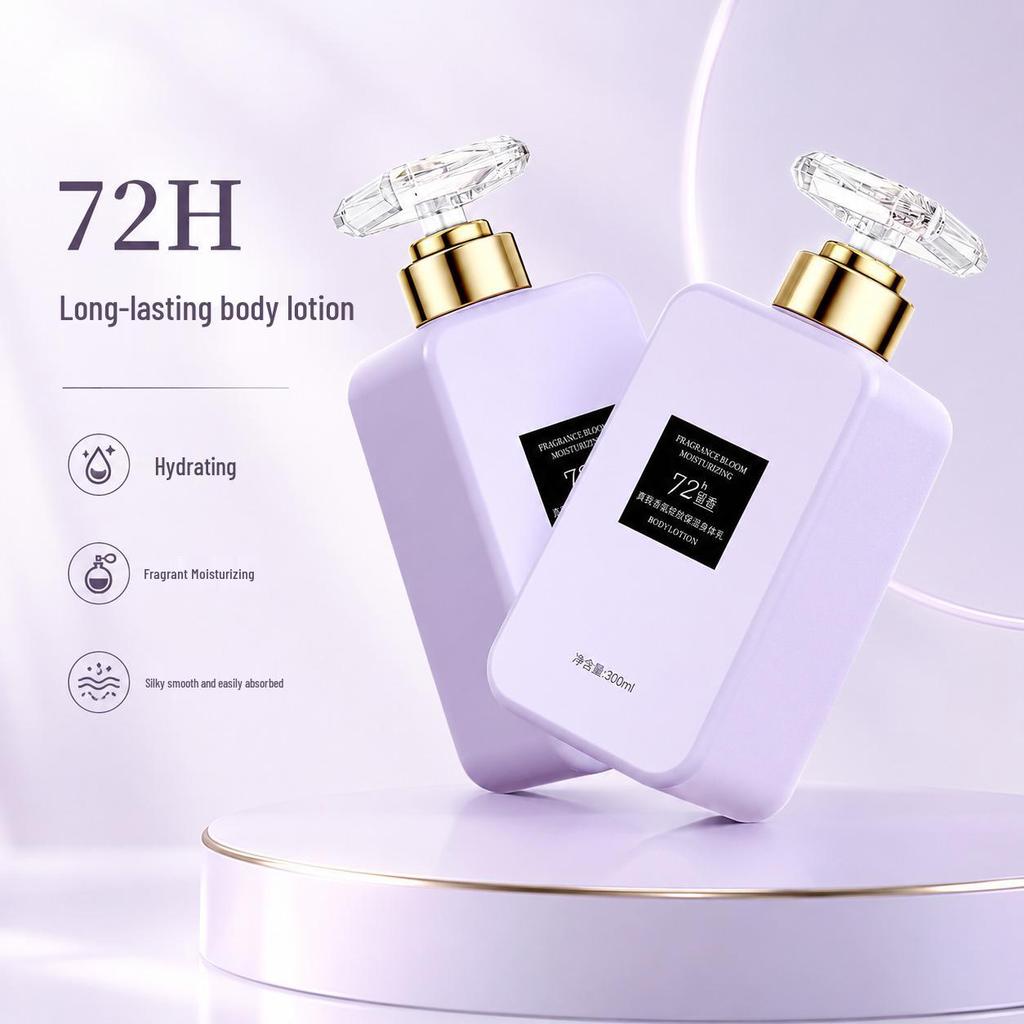 Moisturizing Perfume Body Lotion - Non-Greasy, Refreshing, Brightens Skin Tone, Removes Dryness, Bare Face Cream