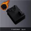 Autumn Winter Men's Long-sleeved Thermal Underwer T-Shirt Fleece Bottoming Shirt Round Neck Shirt Fashion Plus Velvet Padded T-shirt