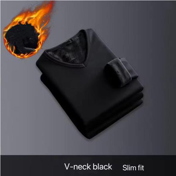 

Осень Зима Мужская Термофутболка с Длинным Рукавом Флисовая Поддевочная Рубашка Футболка с Круглым Вырезом Мода Плюс Бархатная Утепленная Футболка S