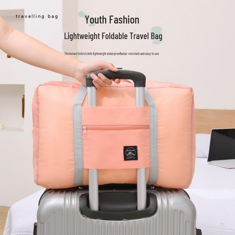 Large Capacity Cross-Border Travel Bag - Second Generation, Lightweight Waterproof Polyester, Compatible with Trolley Case