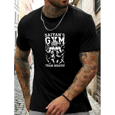 Saiyan's Gym T-Shirt,Soft Breathable & Fade-Resistant, Classic Fit for Daily Casual Wear