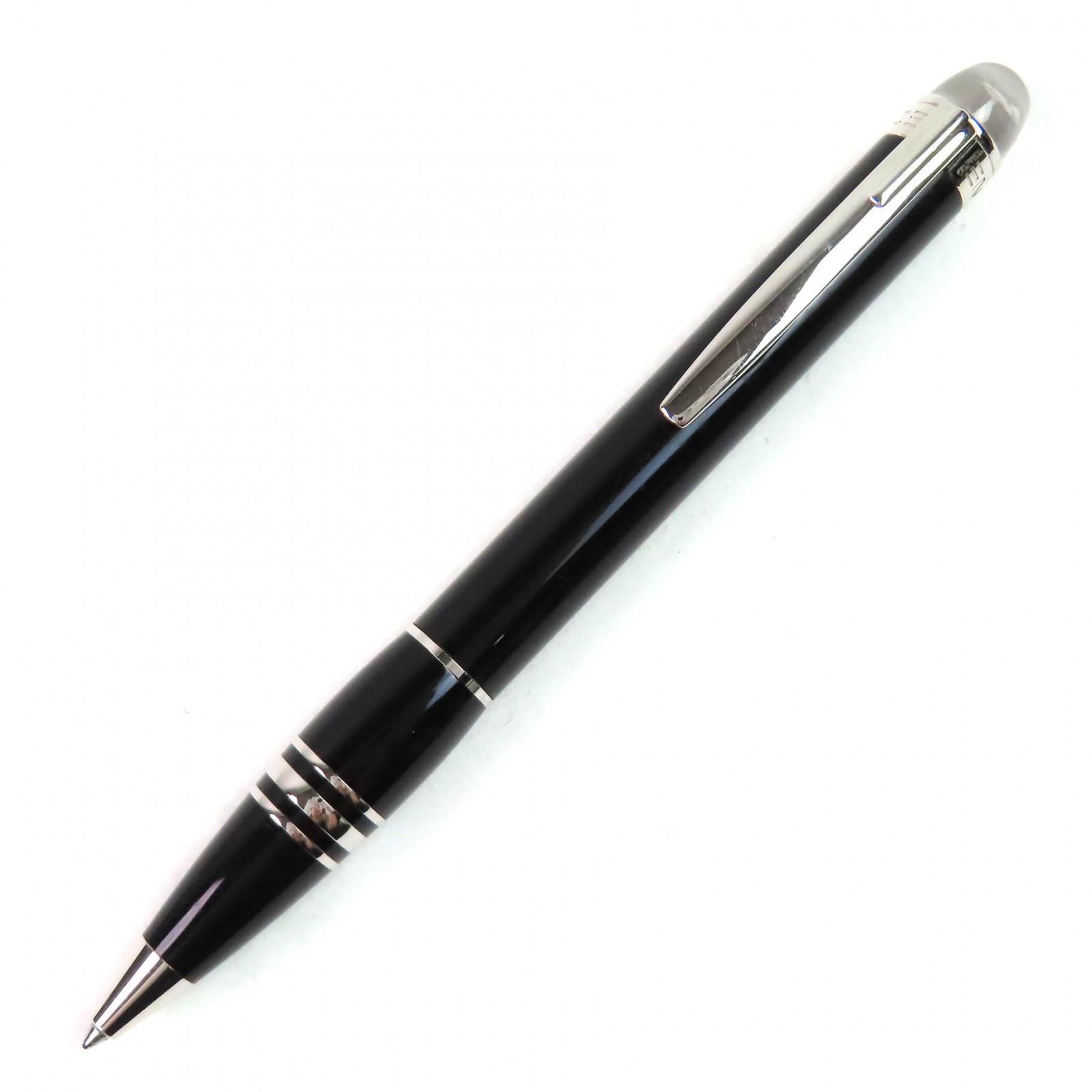 

MONTBLANC Ballpoint pen Starwalker PIX White Star Twist Type Black Silver mens Used
