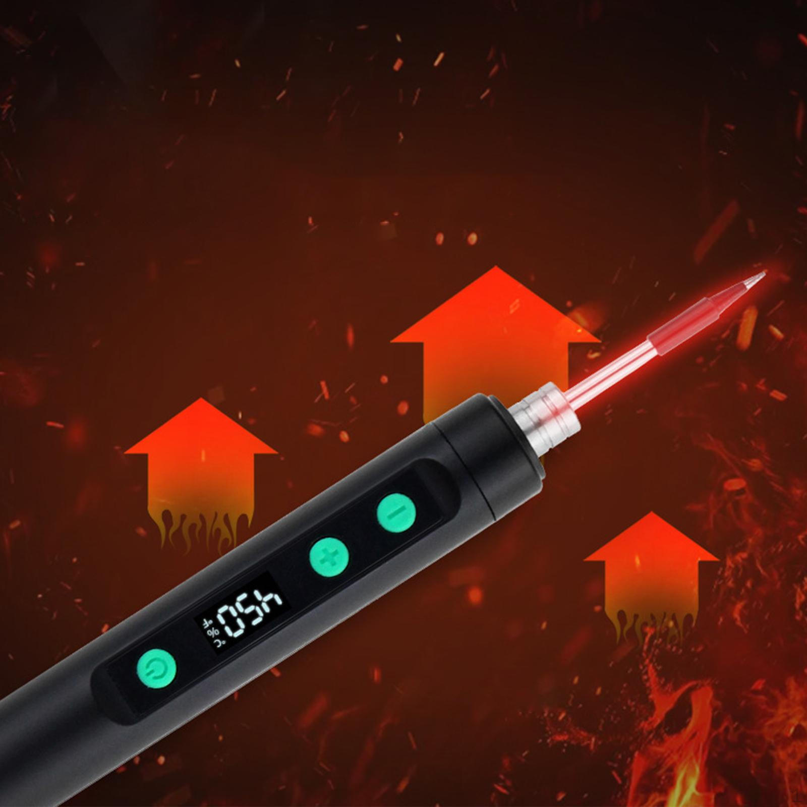 

Набор паяльника Быстрый нагрев Беспроводной Универсальный Компактный Регулируемая температура Цифровой дисплей 5 В