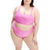 Womens/Ladies Asymmetric Plus Bikini Set