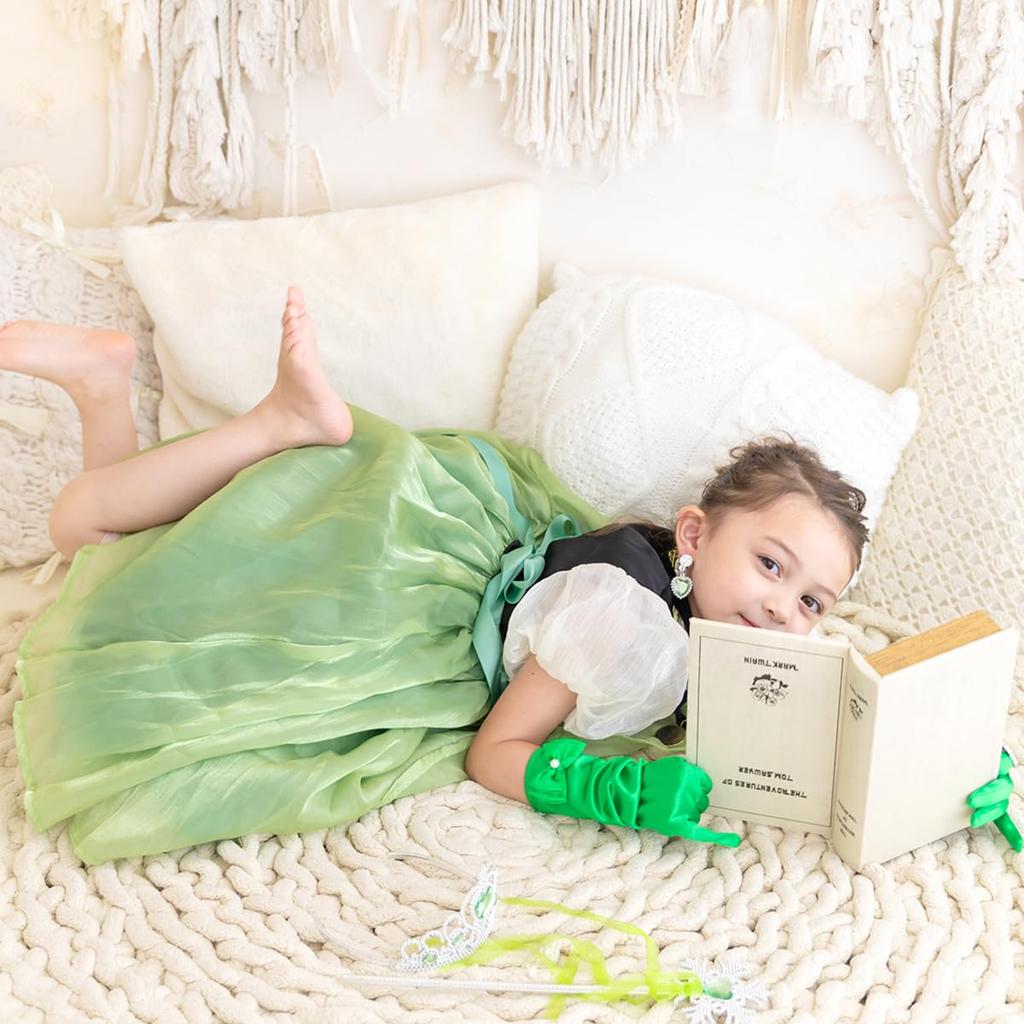 Prinzessin Eisprinzessin Kostüm für e0307 [monoii] Kleid, Kinder, Halloween, Weihnachten, Geburtstag, Mädchen,