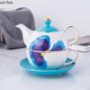 Creatieve Keramische Theeset Theepot Theekopje Waterkoker Filterkan Waterfles Koffiekopje Waterbeker Bloementheekopjes Theeservies Sets Melkbeker