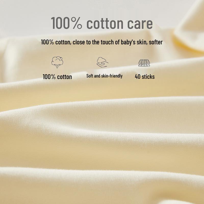 Unisex Pure Cotton Boneless Romper for Newborns, Suitable for Spring & Autumn (0-6 Months)