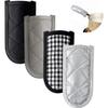 4 Stuks Panhandvat Hoesjes Gietijzeren Handvat Cover Hittebestendig Antislip Koekenpan Handvat Sleeves Handschoen voor Keuken Kookgereedschap