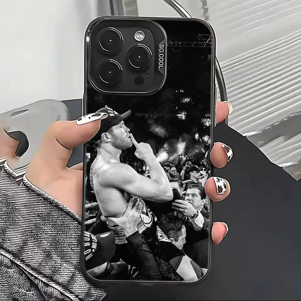 Mexico Boxing Canelo Alvarez Phone Case For iPhone 17,16,15,14,13,12,11 Plus,Pro Max,XS,Colored Silver Plated Inside Cover