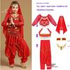 Costume da Danza Indiana per Bambini: Costume per Esibizione di Danza del Ventre e Minoranze dello Xinjiang per Bambina