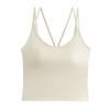 Oudifen Camisole Vest for Women with Breast Pads, No Need To Wear Bra, One-piece Beautiful Back, White Spring Outer Wear, Base Layer, Inner Top