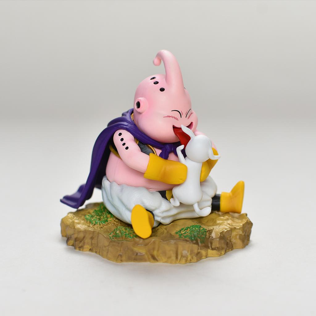 8cm Dragon Ball Majin Buu Figurki Anime Wersja Q Figurka PVC Statua Model GK Zabawki Kolekcjonerska Dekoracja Biurko Prezenty