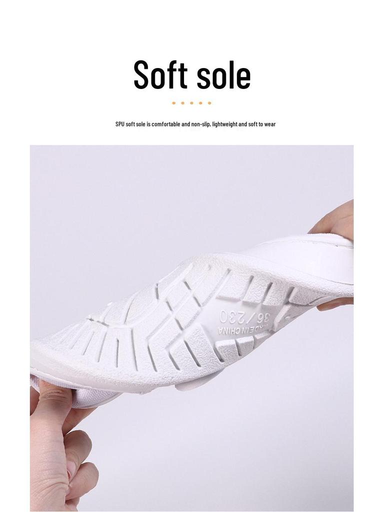 Anti-Static Velcro Mesh Shoes with Thick PU Sole for Cleanroom and Laboratory Use