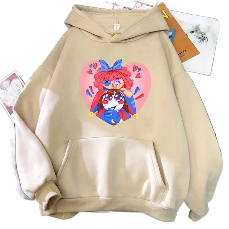 2025 Men's Autumn and Winter New Cartoon Circus Print Adult Sweatshirts for Men and Women Long Sleeve Outdoor Casual Fashion