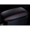 For Toyota Corolla 2014-2019 Black&Red PU Leather Console Armrest Box Cover Trim